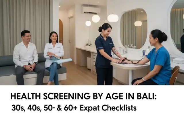 Health Screening by Age in Bali: 30s, 40s, 50s & 60+ Expat Checklists